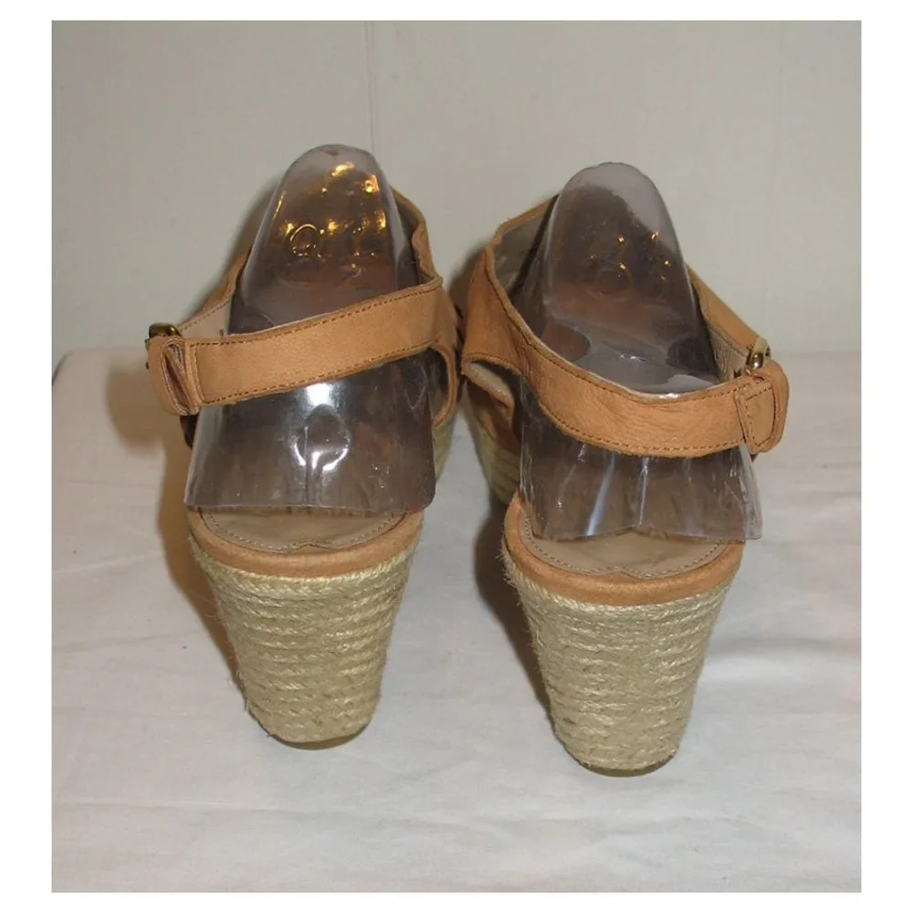 Via Spiga Suede Espadrille Wedge Heels Size 10M